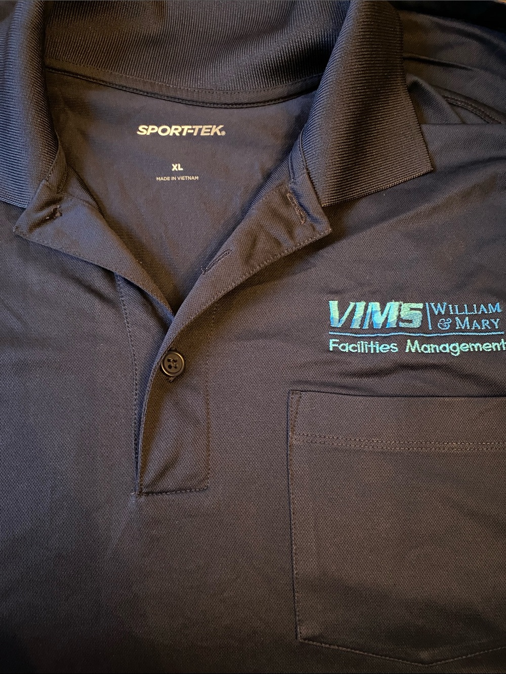 Sport-Tek Men's Navy VIMS William & Mary Facilities Management Polo (two shirts)